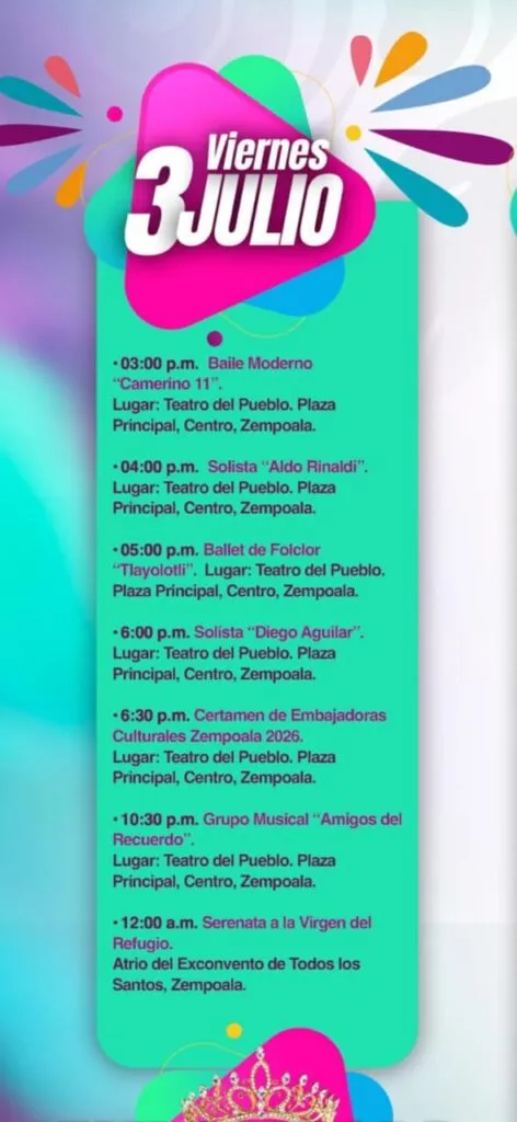 Todo listo para la Feria de Zempoala 2026: conoce las fechas y artistas invitados