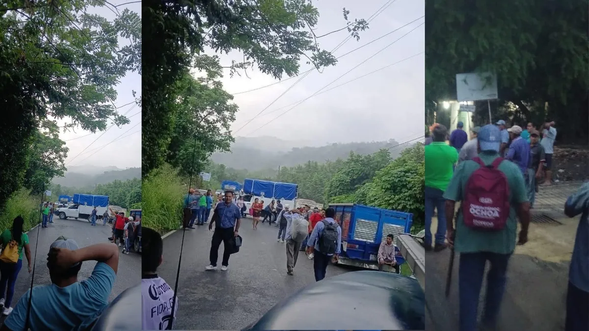 Habitantes de Teacal bloquean la carretera Huejutla–Santa Cruz