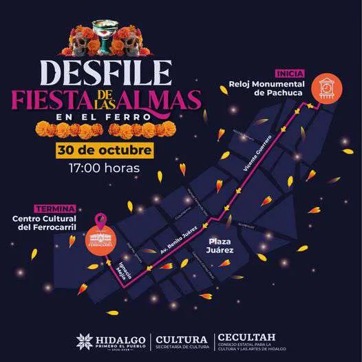 Desfile Fiesta de las Almas en Pachuca: cuándo es y cuál será su ruta
