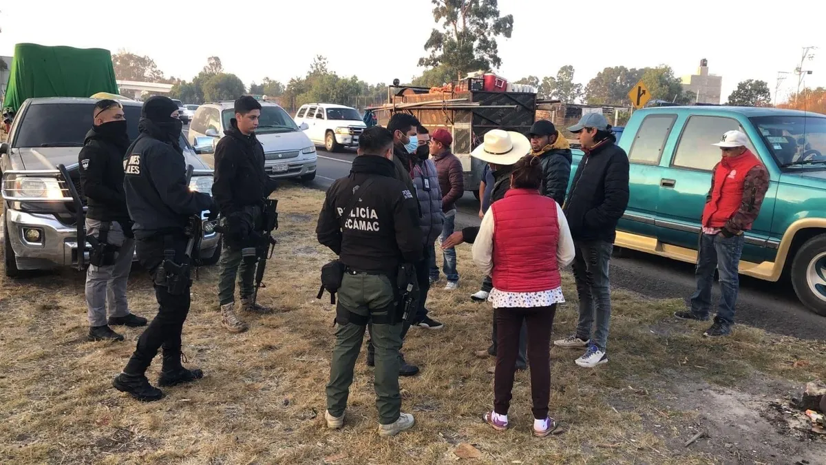 Reportan riña de ‘barbacoyeros’ en la carretera México-Pachuca