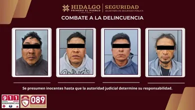 Detención de presuntos integrantes de “Los Polos” en Hidalgo