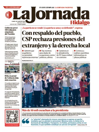 La Jornada Hidalgo | 01 de junio de 2026
