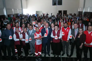 Inicia en SEPH colecta de Cruz Roja, esperan superar los 4.8 millones de pesos de 2024