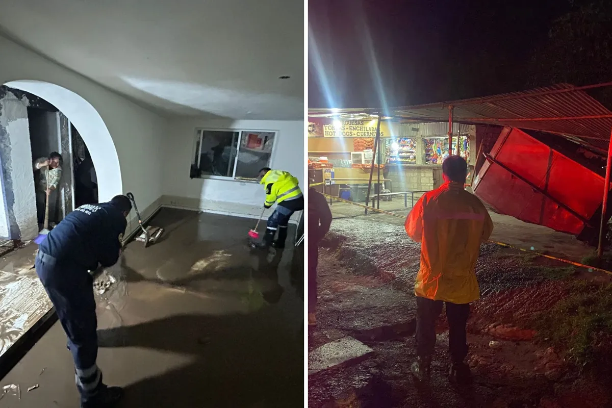 Inundaciones y daños en calles: así afectó la crecida del río Tlautla a la comunidad de Tepeji.