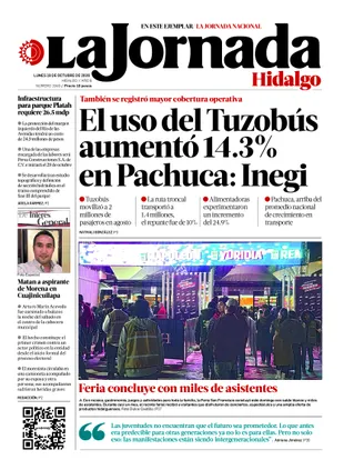 La Jornada Hidalgo | 19 de octubre de 2026