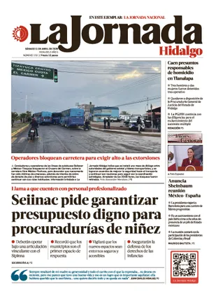La Jornada Hidalgo | 11 de abril de 2026