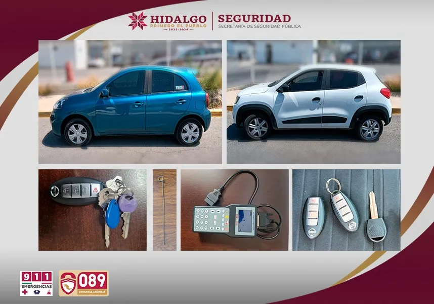 Cae banda ‘Los Peñafiel’: robaban autos en Hidalgo y Edomex