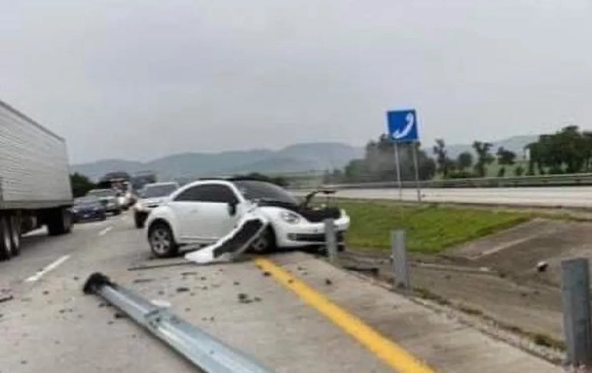 Autopista Arco Norte: accidente deja una persona herida