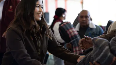 Entregan cobijas en Zimapán