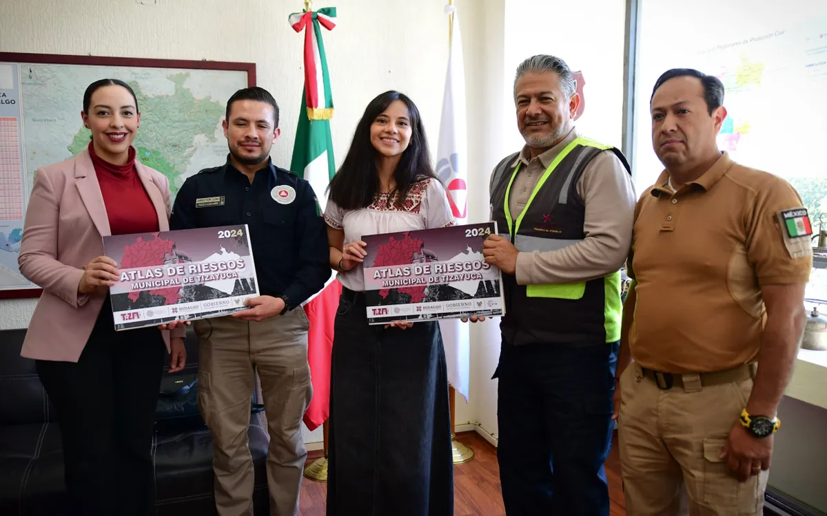 Tizayuca recibe Atlas de Riesgos actualizado, herramienta clave para gestión efectiva de riesgos que puedan afectar a la población   