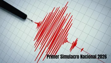 Altavoces de alerta sísmica se activan durante el primer Simulacro Nacional 2026 en México.