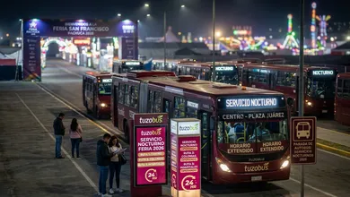 Transporte nocturno durante la Feria de Pachuca 2026