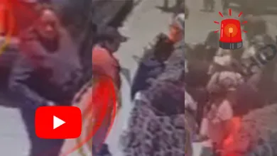 Roban mercancía a artesana en el centro de Pachuca. Cámaras captaron cómo dos mujeres la distrajeron para cometer el robo.