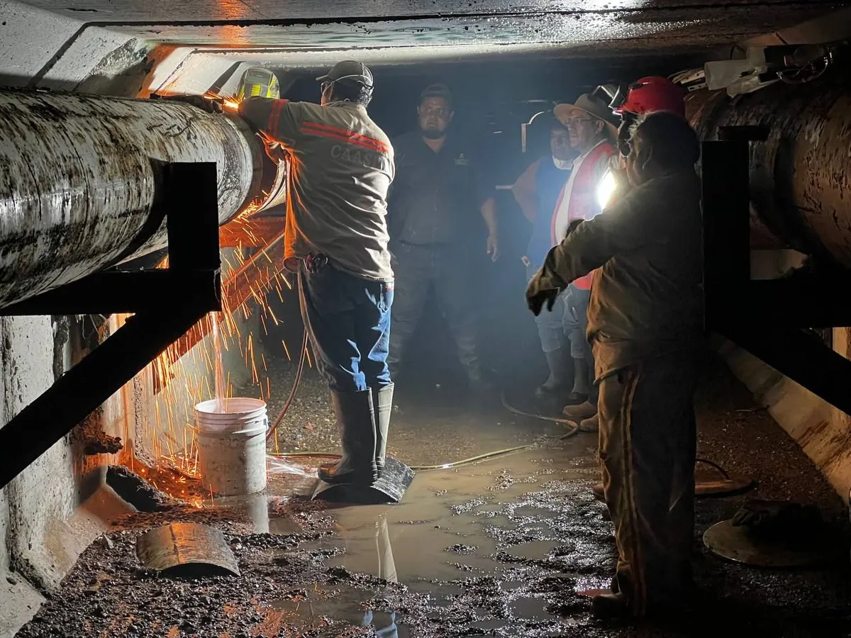 Pachuca: Caasim restablece suministro de agua en zona metropolitana