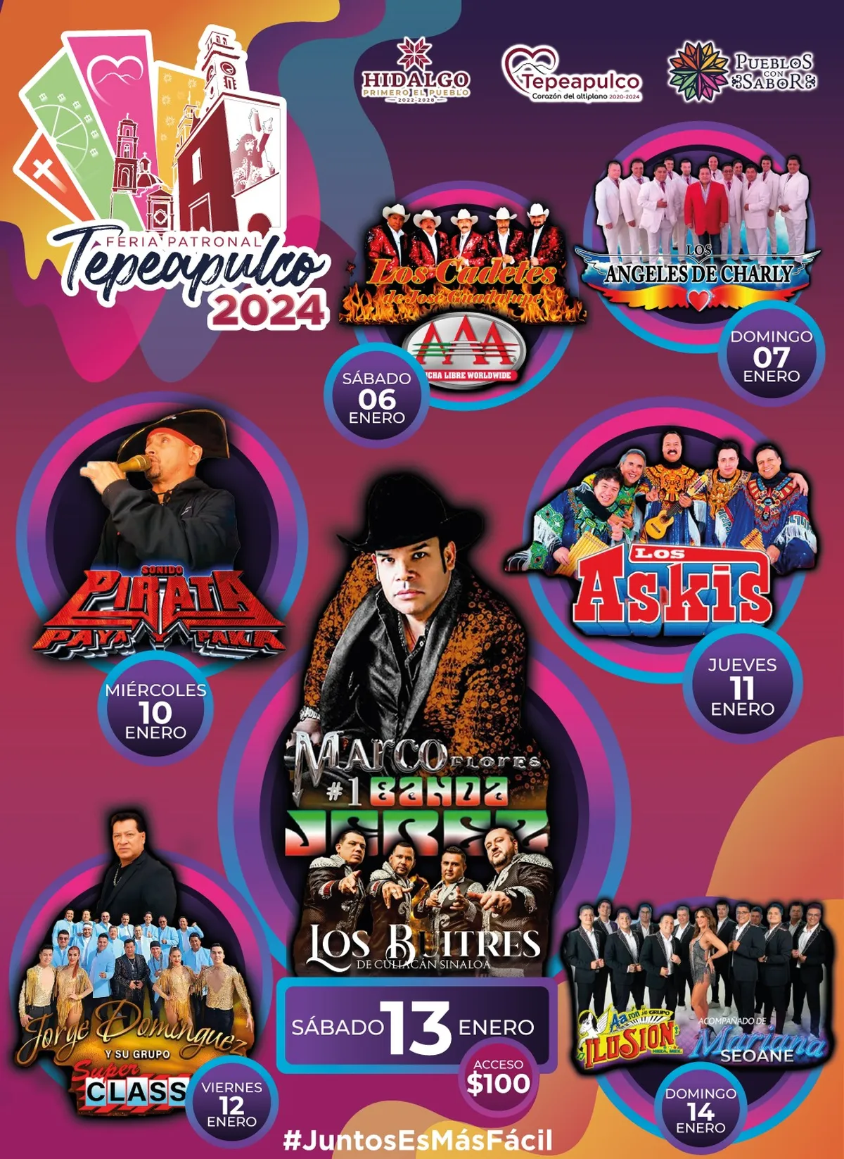 Tepeapulco: Presentan cartel de la Feria Patronal 2024