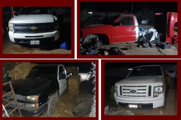 Cateo en Tezontepec de Aldama deja detenido y aseguramiento de armas, drogas y vehículos robados