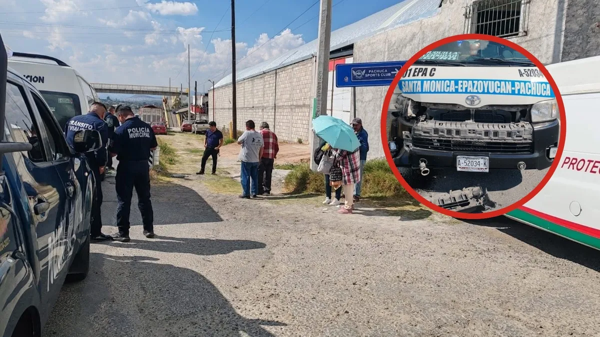 Urvan accidentada en acceso a Xolostitla.