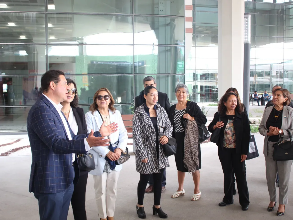 Empresarios de la Coparmex Hidalgo recorren el AIFA