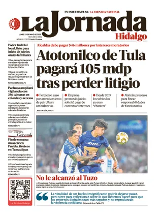 La Jornada Hidalgo | 18 de mayo de 2026