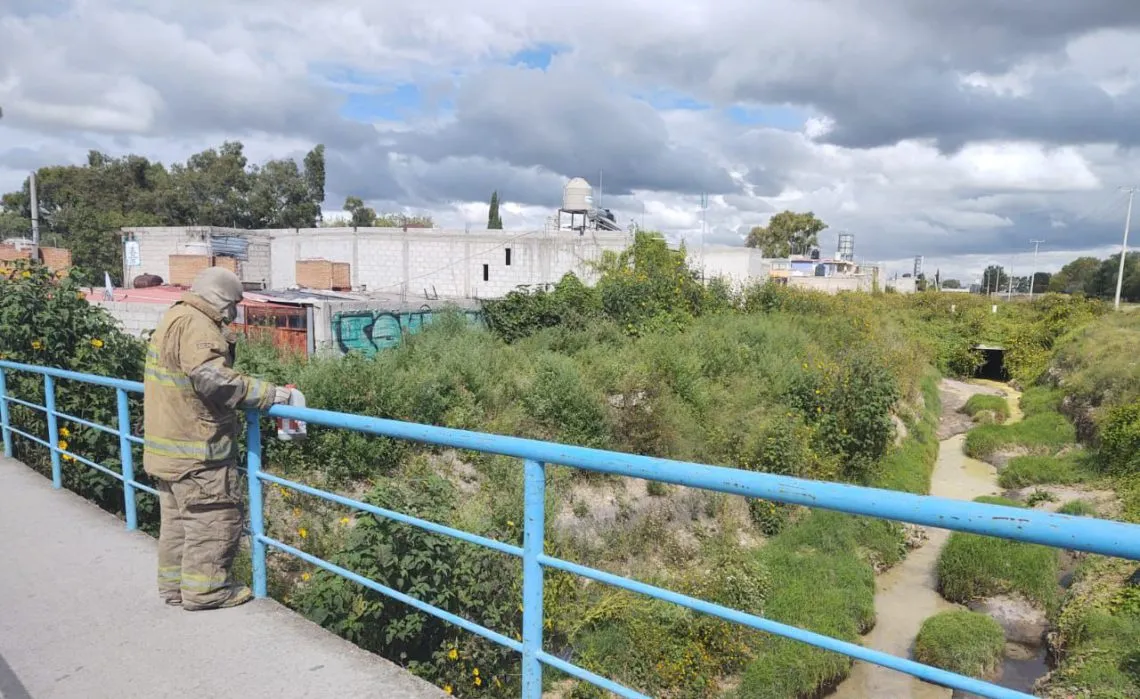 Reportan derrame de químico del Parque Industrial en Tizayuca