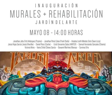 Pachuca: murales del Jardín del Arte serán inaugurados este viernes; preparan bazares y reactivación cultural