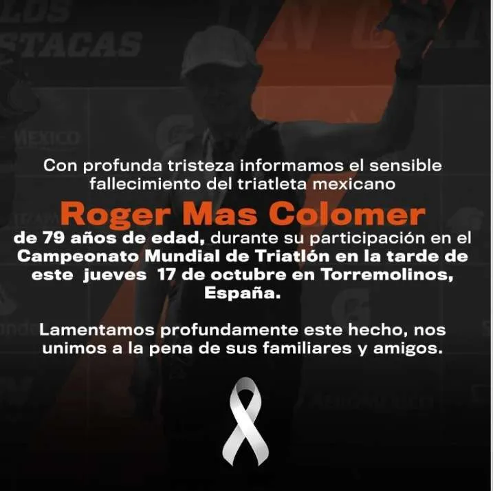 Mueren mexicano y británico en Campeonatos del mundo de triatlón en España