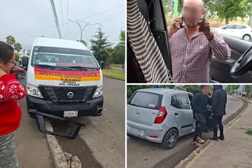 Pasaron los minutos y la ayuda no llegaba. Una pasajera cuestionó la respuesta tras un choque de transporte público en Pachuca.
