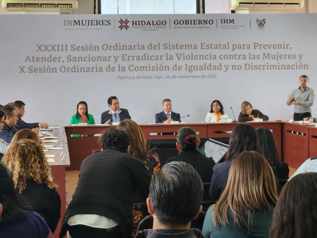 Firma convenio gobierno de Hidalgo con Inmujeres