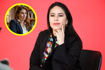 Simey Olvera responde a Carolina Viggiano desde el Senado, defendiendo a Morena y cuestionando al PRI en Hidalgo.