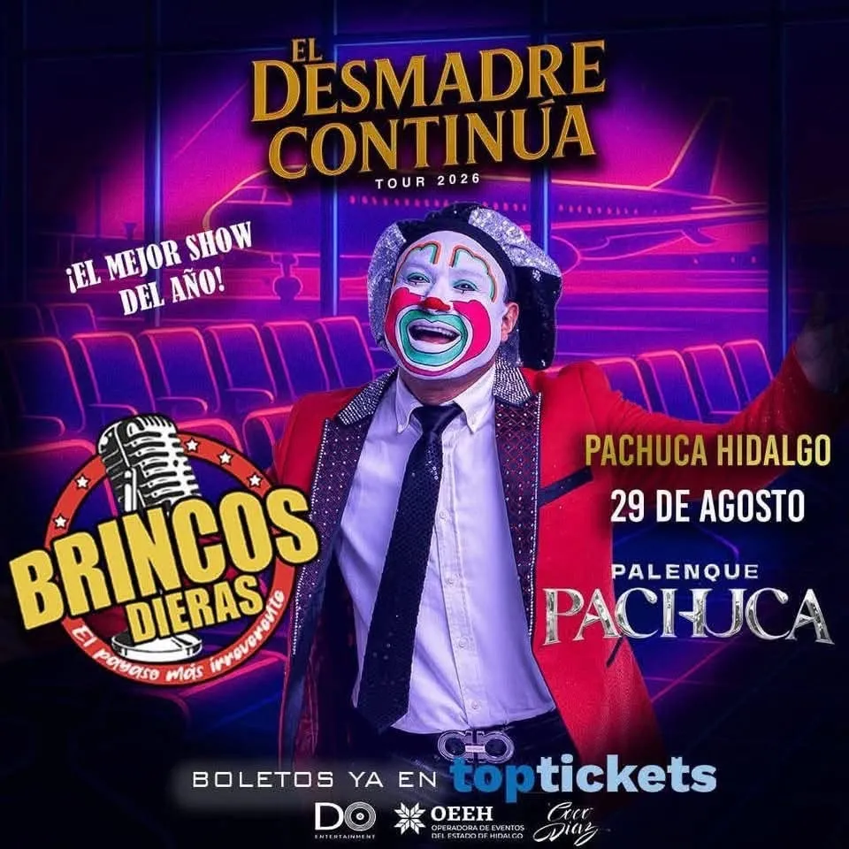 Brincos Dieras llega a Pachuca con show de comedia en agosto