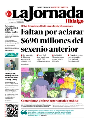 La Jornada Hidalgo | 07 de Noviembre de 2024