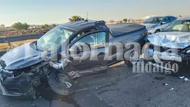 Choque en la autopista México–Pachuca, a la altura de Tolcayuca, provoca carga vehicular. Hay dos personas con lesiones menores.