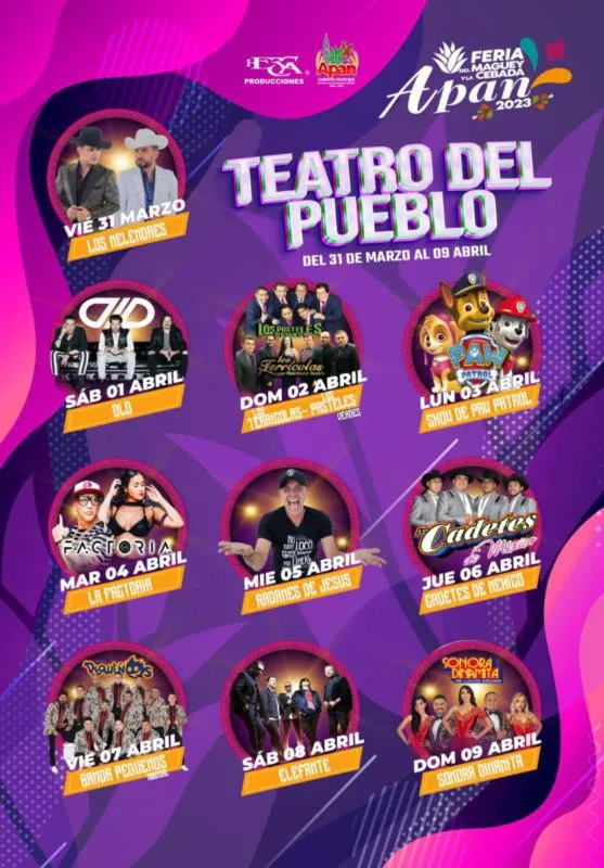 Feria Apan 2023: dan a conocer el Teatro del Pueblo