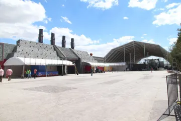 Construyen domo para Feria de Pachuca; Menchaca lo usará en Segundo Informe