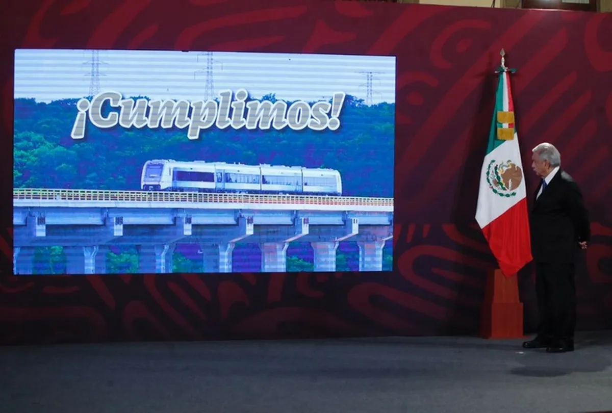 Confirma AMLO entrega de operación del Tren Maya a Sedena