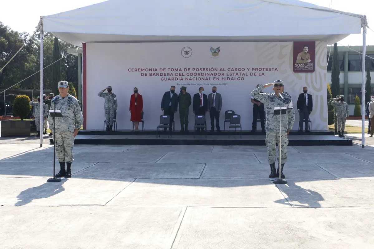Cambian mando estatal de Guardia Nacional en Hidalgo