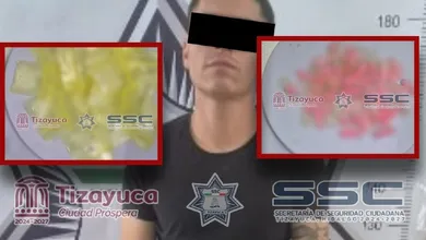 Detienen a sujeto con 60 dosis de presunta droga en Los Héroes Tizayuca