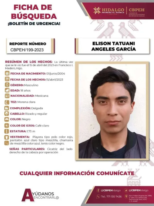 Joven desaparece en Mixquiahuala tras accidente vehicular