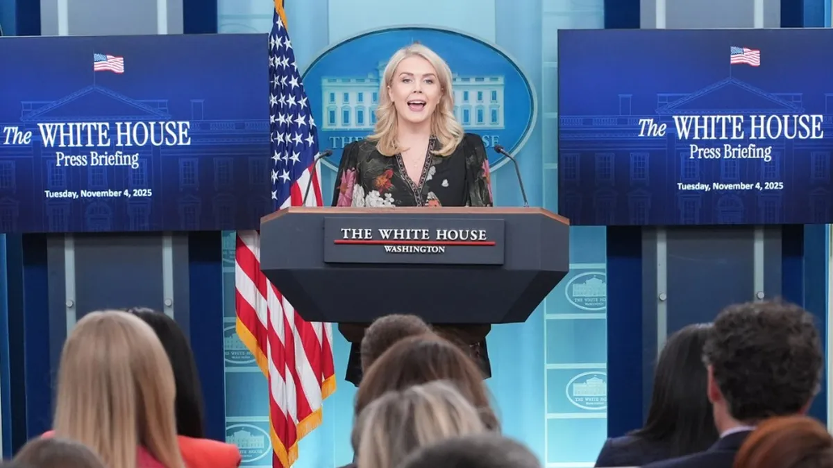 Karoline Leavitt secretaria de prensa de la Casa Blanca