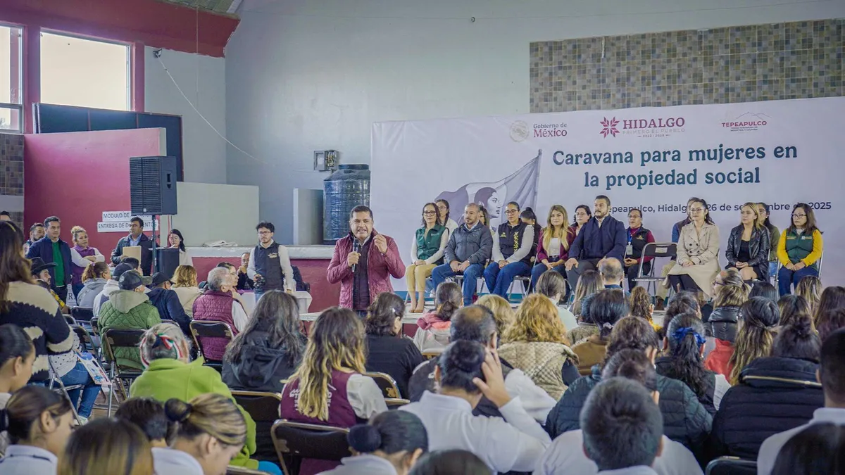 Mujeres del campo acceden a servicios gratuitos en Caravana de la SEDATU en Tepeapulco