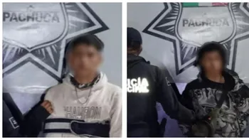 Detenidos por presunto robo de medidor en Pachuca