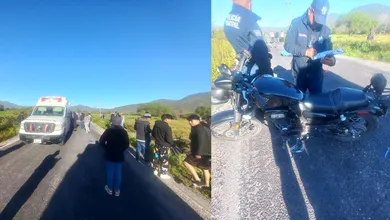 Choque de tres motocicletas en Ixmiquilpan