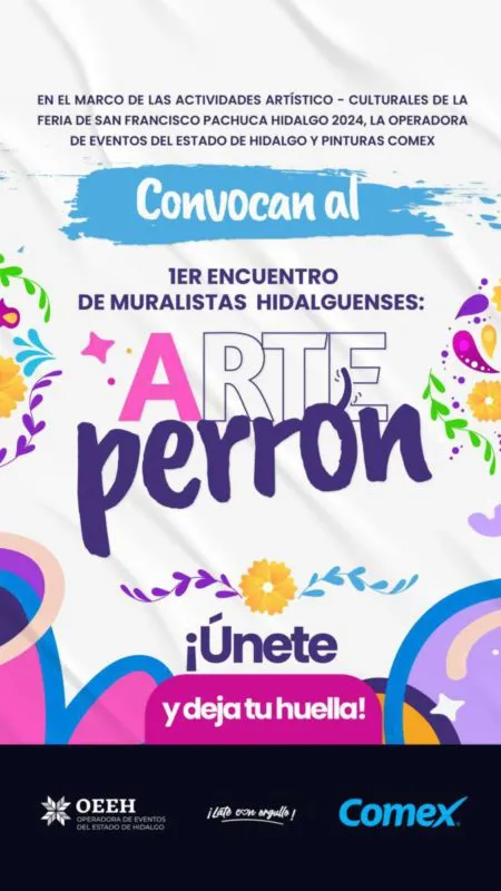Participa en el primer encuentro de muralistas hidalguenses “Arte Perrón”