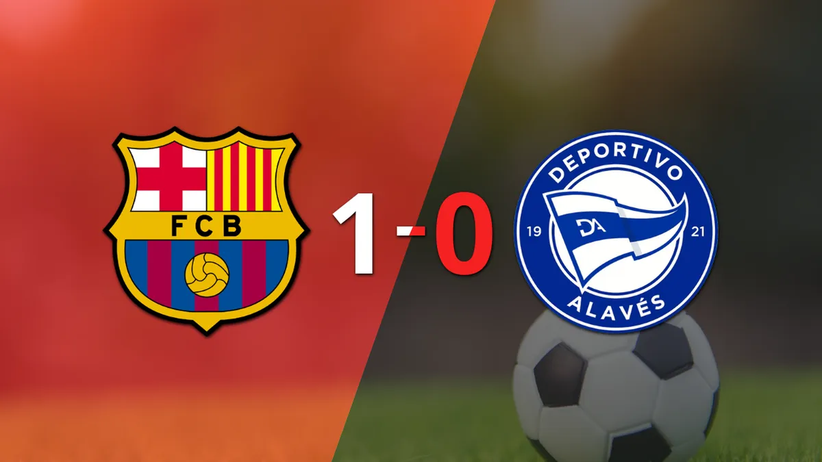 Barcelona derrotó 1-0 a Alavés con un gol de Robert Lewandowski