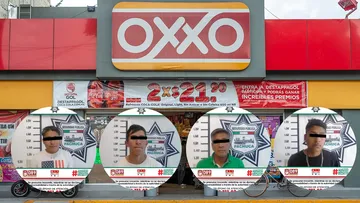 Detienen a 4 sujetos por robo a Oxxo en Pachuca