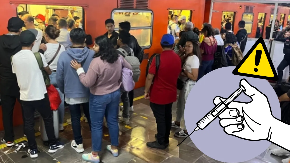 Nueve personas denunciaron haber sido pinchadas mientras usaban el transporte público en la CDMX.