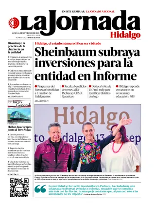 La Jornada Hidalgo | 14 de septiembre de 2026