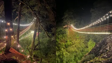 Aprende como llegar a los Puentes Iluminados en Mineral del Chico y vive una experiencia nocturna única.
