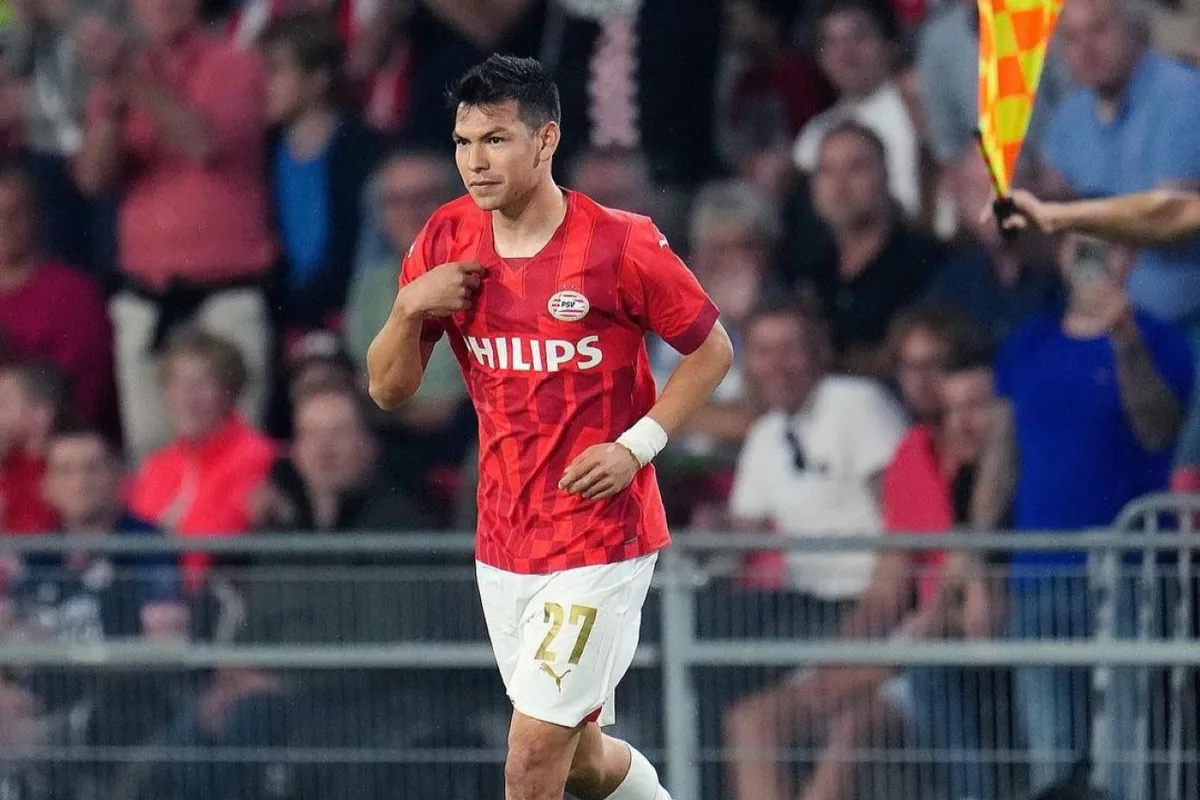 Foto de Hirving Chucky Lozano, quien mantuvo el invicto con el PSV tras derrotar al Go Ahead Eagles.