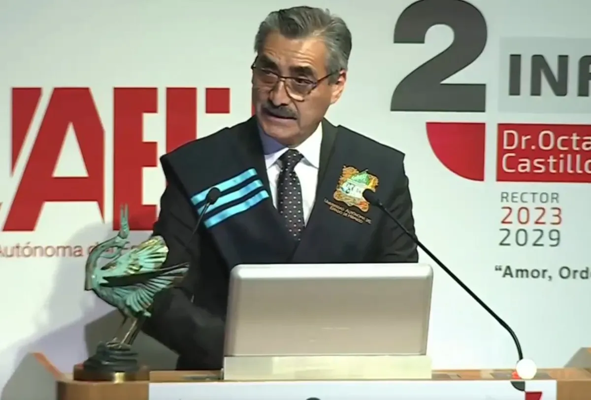 Octavio Castillo rector de la UAEH rinde su segundo informe de administración universitaria